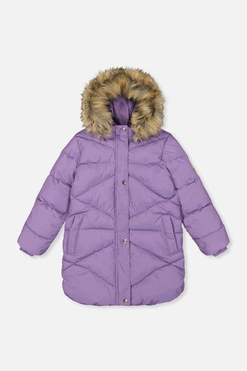 Long Winter Puffer Coat Violet - J20W59_05003