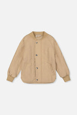 Quilted Raglan Sleeve Jacket Beige - J20W61_01470