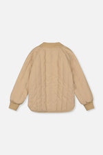 Quilted Raglan Sleeve Jacket Beige - J20W61_01470