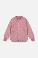 Quilted Raglan Sleeve Jacket Mauve Pink - J20W61_05080