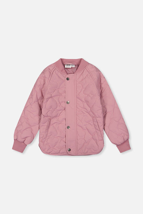 Quilted Raglan Sleeve Jacket Mauve Pink - J20W61_05080