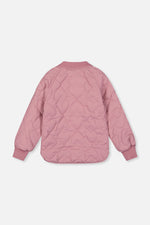 Quilted Raglan Sleeve Jacket Mauve Pink - J20W61_05080