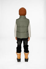 Sleeveless Mid-Season Vest Olive Green - J20W62_03090