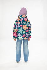 Quilted Mid-Season Jacket Green Floral Print - J20W64_2J010