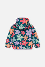 Quilted Mid-Season Jacket Green Floral Print - J20W64_2J010