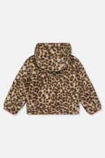 Reversible Mid-Season Jacket Pink And Leopard - J20W65_06800