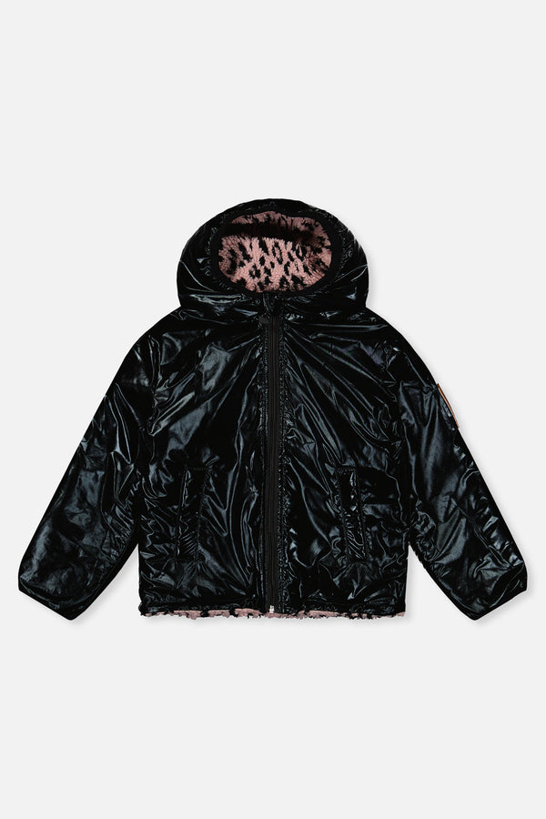 Reversible Mid-Season Jacket Pink And Black - J20W65_1J088