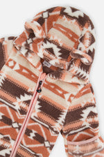 Baby Mid-Season Plush One-Piece Outerwear Aztec Pink - J20W66_2J011