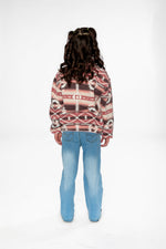 Mid-Season Plush Pullover Jacket Aztec Pink - J20W67_2J011