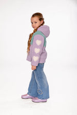 Reversible Mid-Season Jacket Pale Blue-Grey And Mauve - J20W69_03017