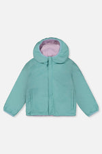 Reversible Mid-Season Jacket Pale Blue-Grey And Mauve - J20W69_03017