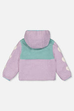 Reversible Mid-Season Jacket Pale Blue-Grey And Mauve - J20W69_03017