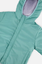 Reversible Mid-Season Jacket Pale Blue-Grey And Mauve - J20W69_03017