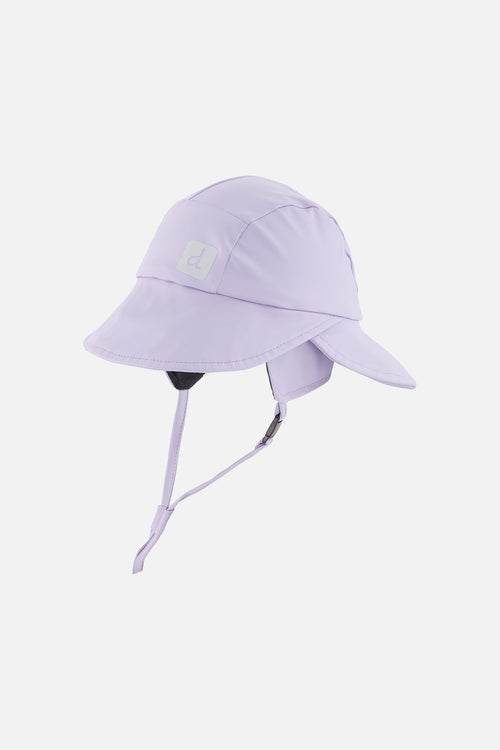 Chapeau de pluie mauve pour bébé