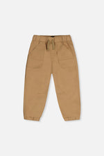 Stretch Canvas Jogger Pants Beige - J20YB20_01720