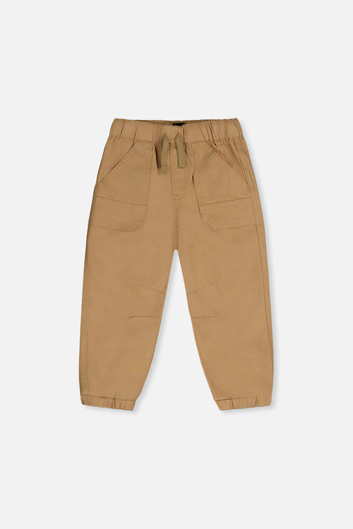 Stretch Canvas Jogger Pants Beige - J20YB20_01720