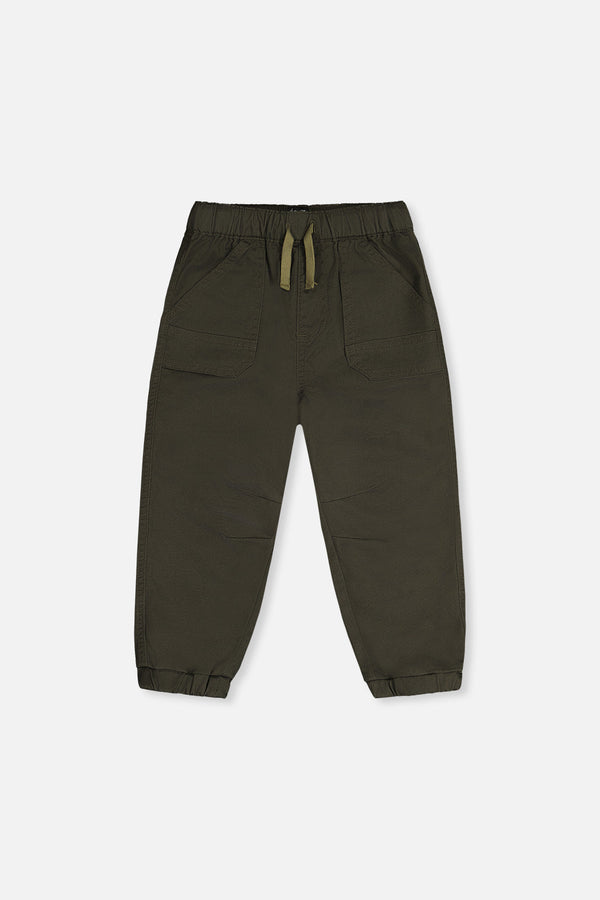 Stretch Canvas Jogger Pants Very Dark Green - J20YB20_03690