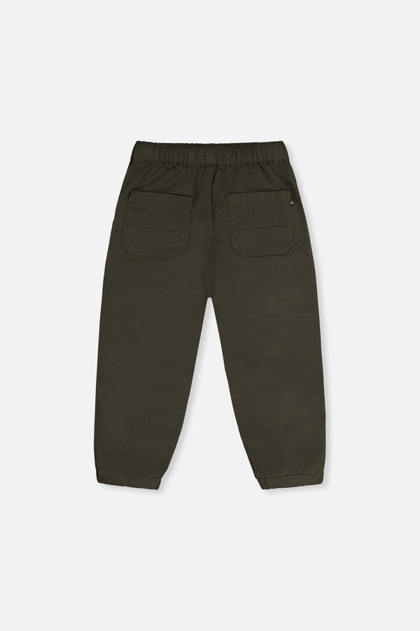 Stretch Canvas Jogger Pants Very Dark Green - J20YB20_03690