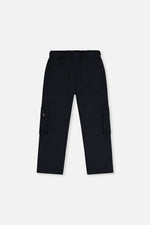 Twill Pants With Cargo Pockets Dark Blue - J20YB21_04810