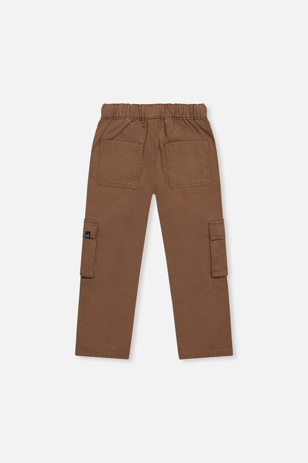 Twill Pants With Cargo Pockets Neutral Brown - J20YB21_09040