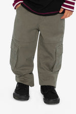 Twill Pants With Cargo Pockets Grey - J20YB21_09680