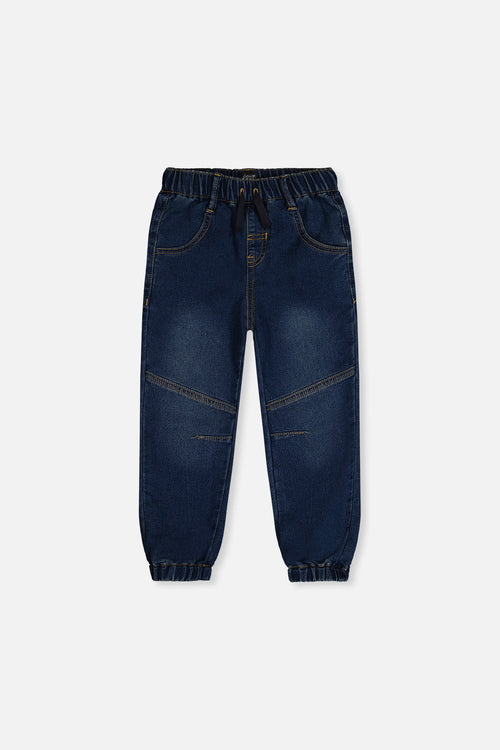 French Terry Denim Jogger Pants Navy Blue - J20YB24_01230