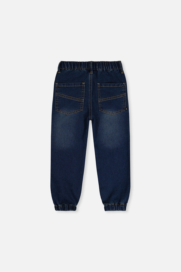 French Terry Denim Jogger Pants Navy Blue - J20YB24_01230