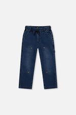 French Terry Denim Pants Navy Blue - J20YB25_01230