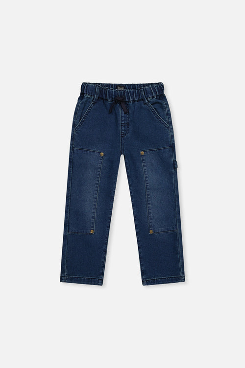 French Terry Denim Pants Navy Blue - J20YB25_01230