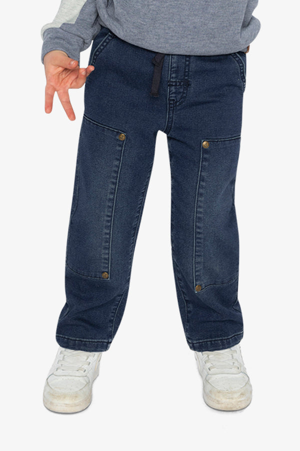French Terry Denim Pants Navy Blue - J20YB25_01230