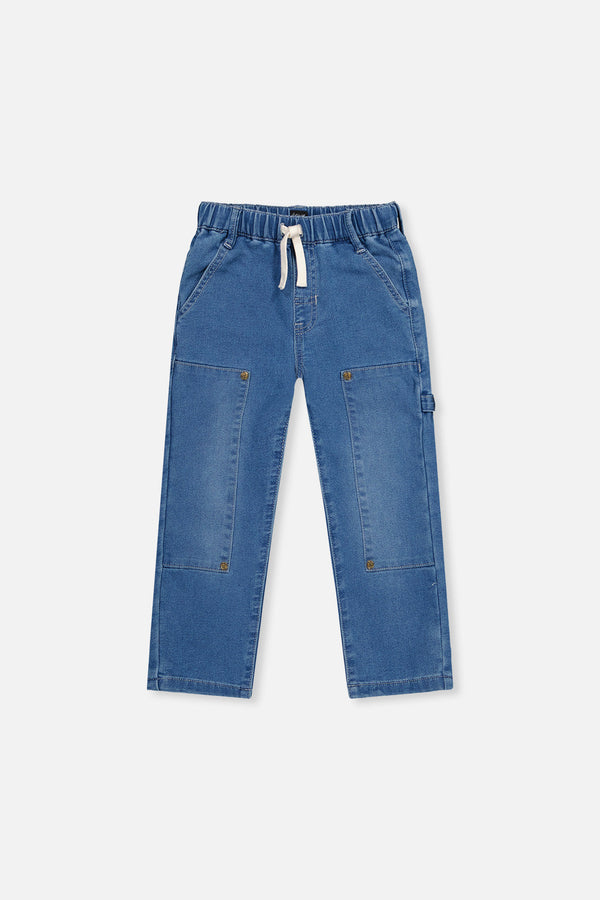 French Terry Denim Pants Light Blue - J20YB25_01250