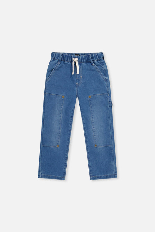 French Terry Denim Pants Light Blue - J20YB25_01250