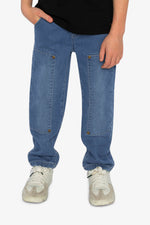 French Terry Denim Pants Light Blue - J20YB25_01250