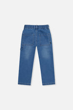 French Terry Denim Pants Light Blue - J20YB25_01250