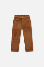Stretch Corduroy Pants With Cargo Pocket Brown Sugar - J20YB26_01740