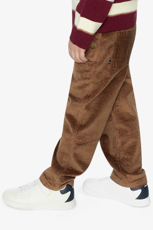 Stretch Corduroy Pants With Cargo Pocket Brown Sugar - J20YB26_01740