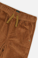 Stretch Corduroy Pants With Cargo Pocket Brown Sugar - J20YB26_01740