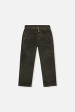 Stretch Corduroy Pants With Cargo Pocket Dark Grey - J20YB26_03070