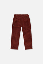 Stretch Corduroy Pants With Cargo Pocket Reddish-Brown - J20YB26_07001