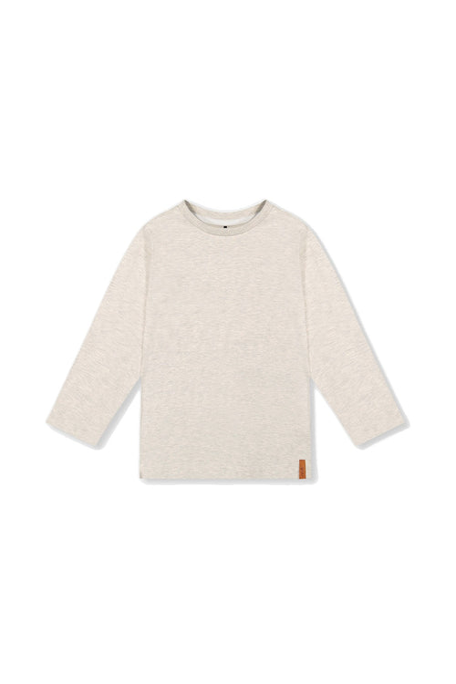 Organic Cotton Long Sleeve T-Shirt Heather Grey - J20YB70_01930