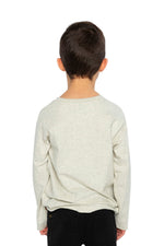 Organic Cotton Long Sleeve T-Shirt Heather Grey - J20YB70_01930