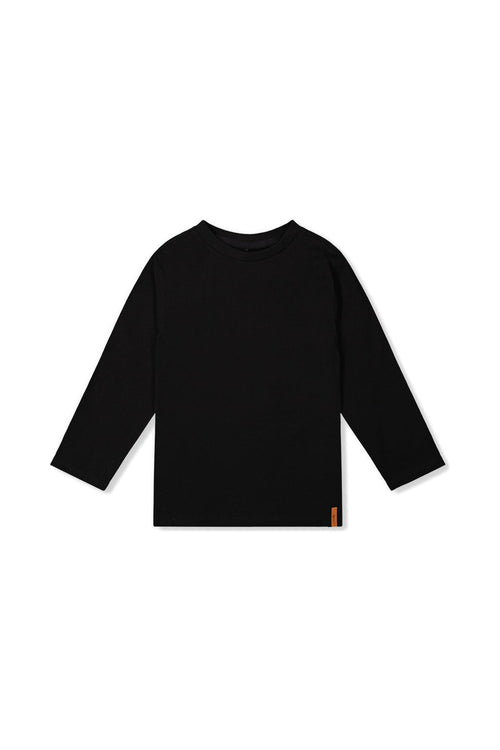 Organic Cotton Long Sleeve T-Shirt Black - J20YB70_09990