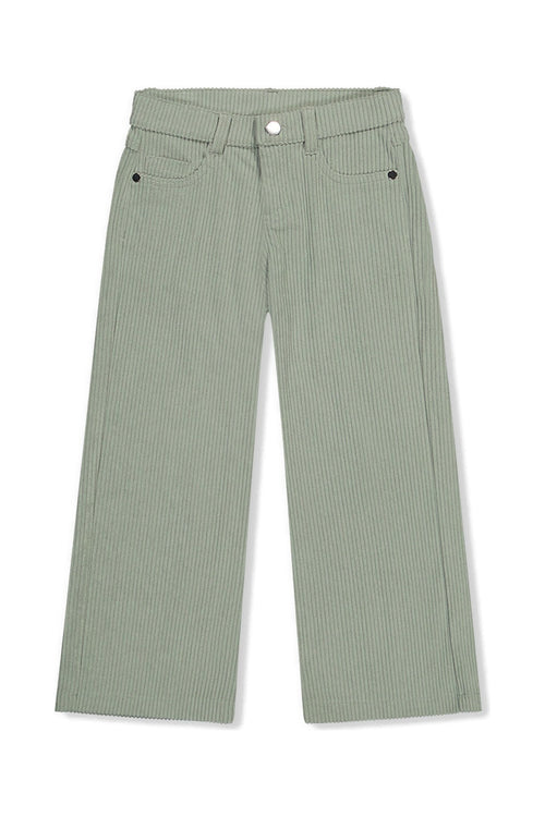 Stretch Corduroy Wide Leg Pants Pale Turquoise - J20YG21_03250