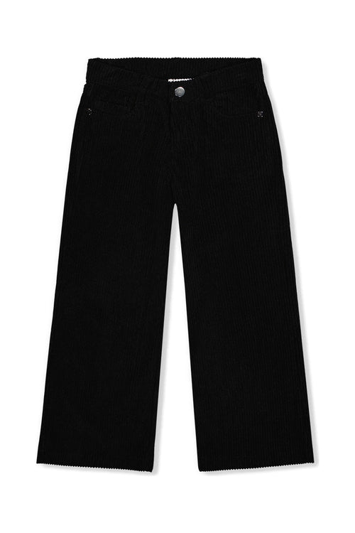 Stretch Corduroy Wide Leg Pants Black - J20YG21_09990