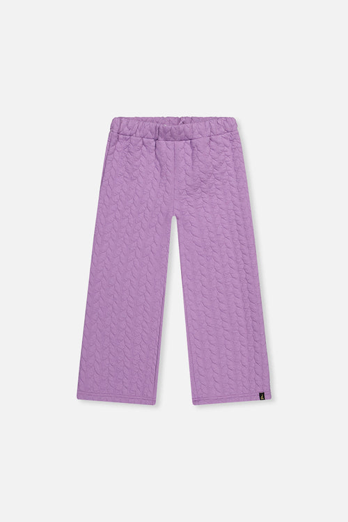 Wide Leg Jacquard Pants Purple - J20YG22_05930