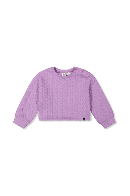 Jacquard Sweatshirt Purple - J20YG32_05930