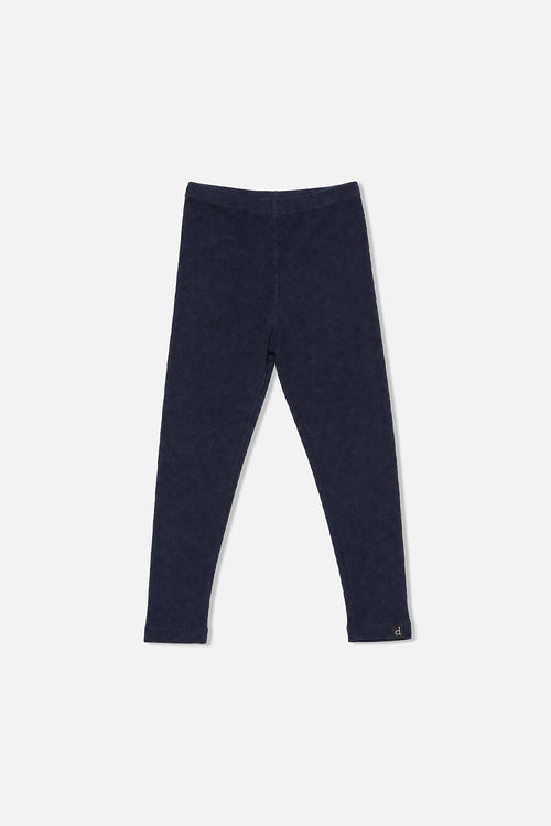 Rib Leggings Dark Blue