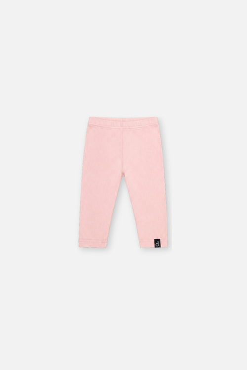 Baby-Rippenleggings in blassem staubigem Rosa