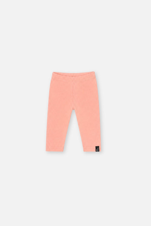 Leggings en rib doux rose pour bébé