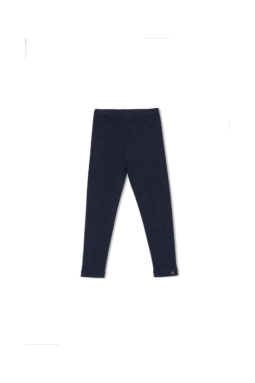 Leggings en rib doux bleu foncé